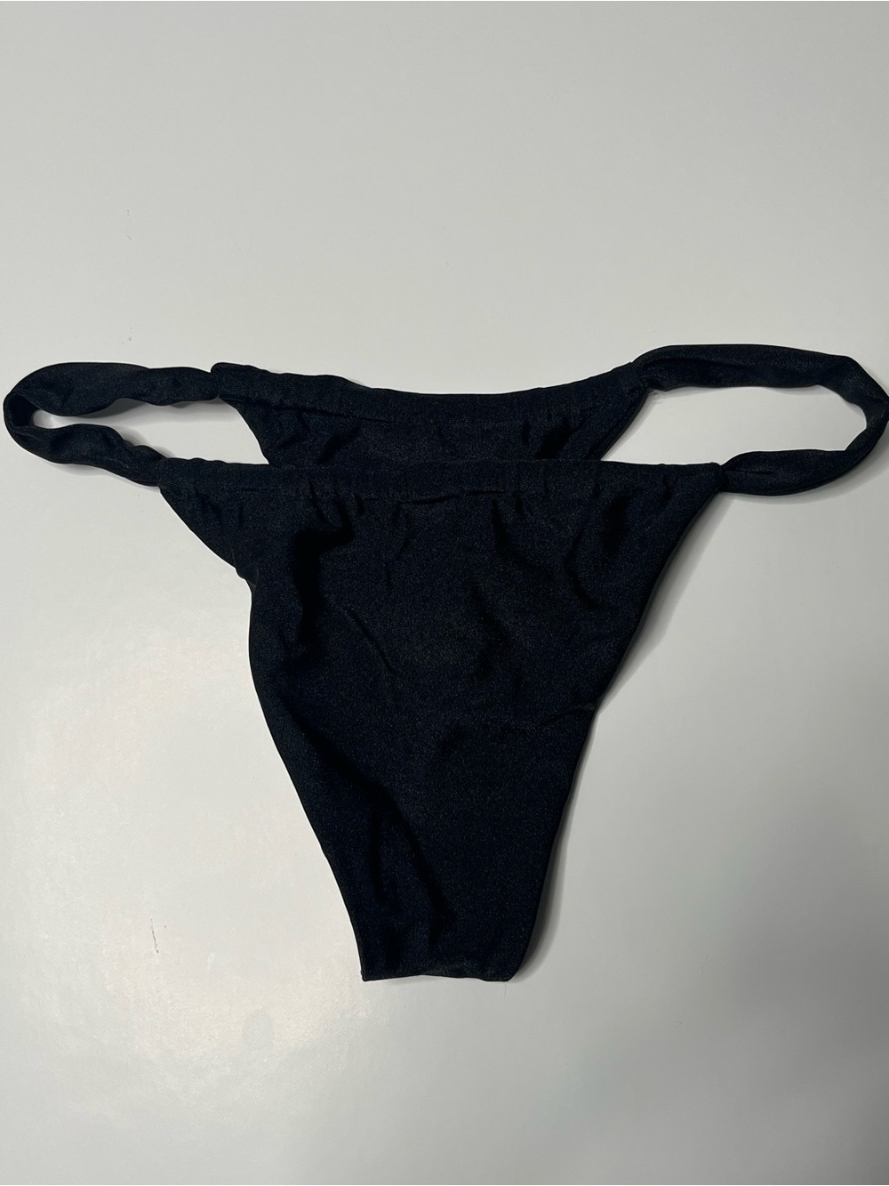 Hoaka x Claudia Thong Bootykini Black Bikini Bottom